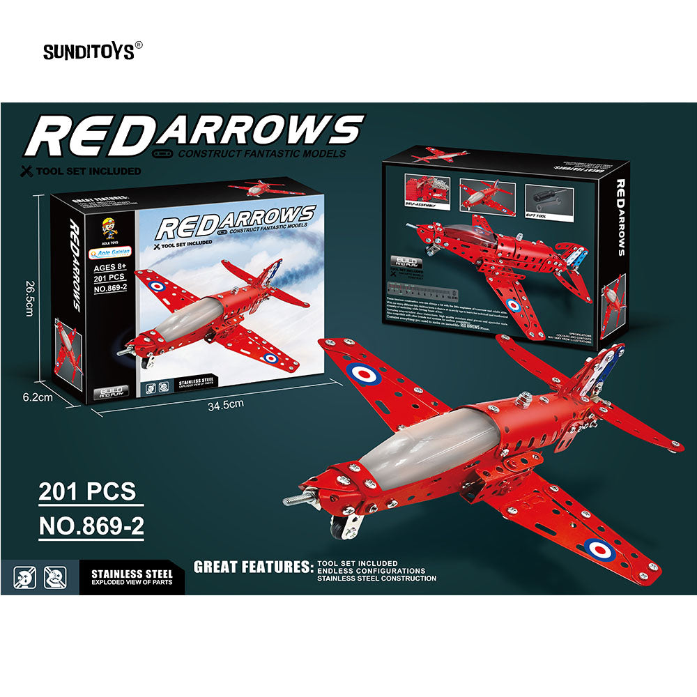 #869-2 Metal Building Blocks For Assembling Aircraft-201PCS