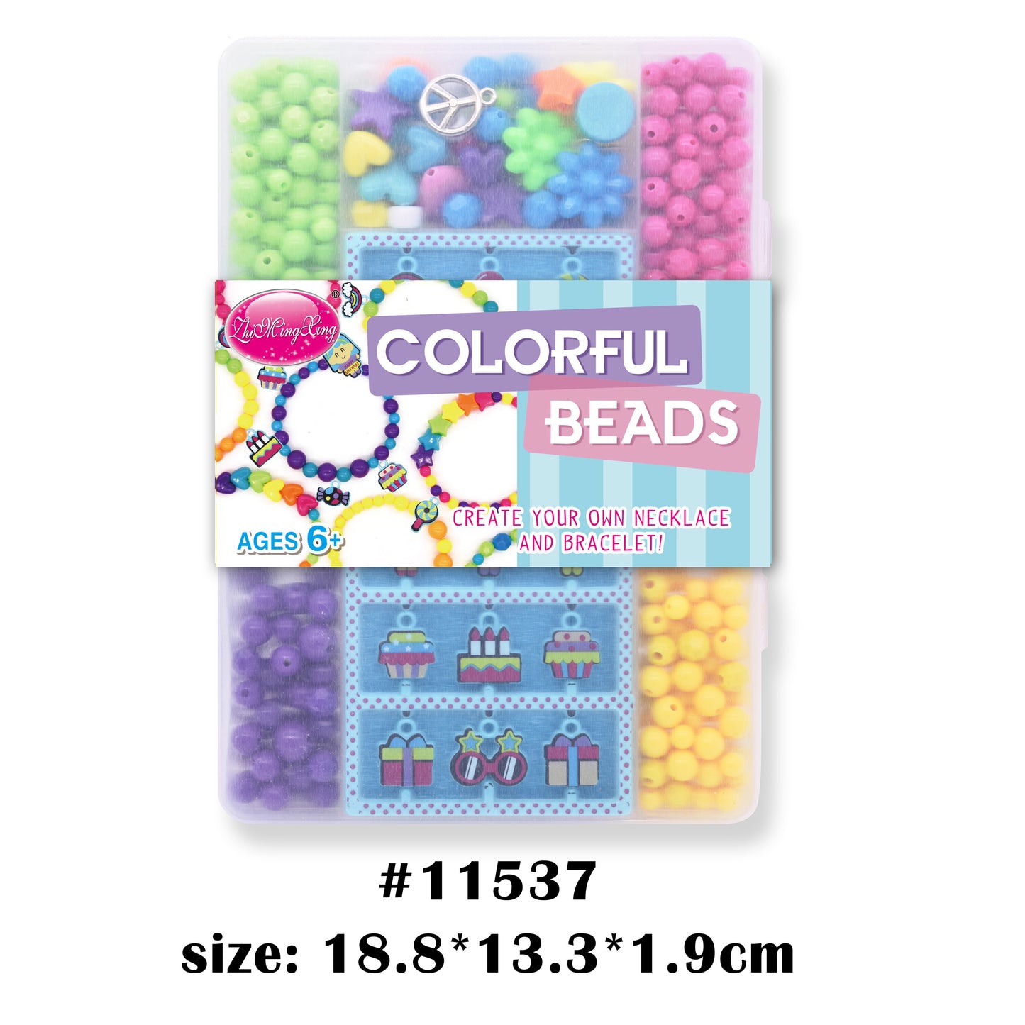 Colourful Beads & Charms #11537,38,39