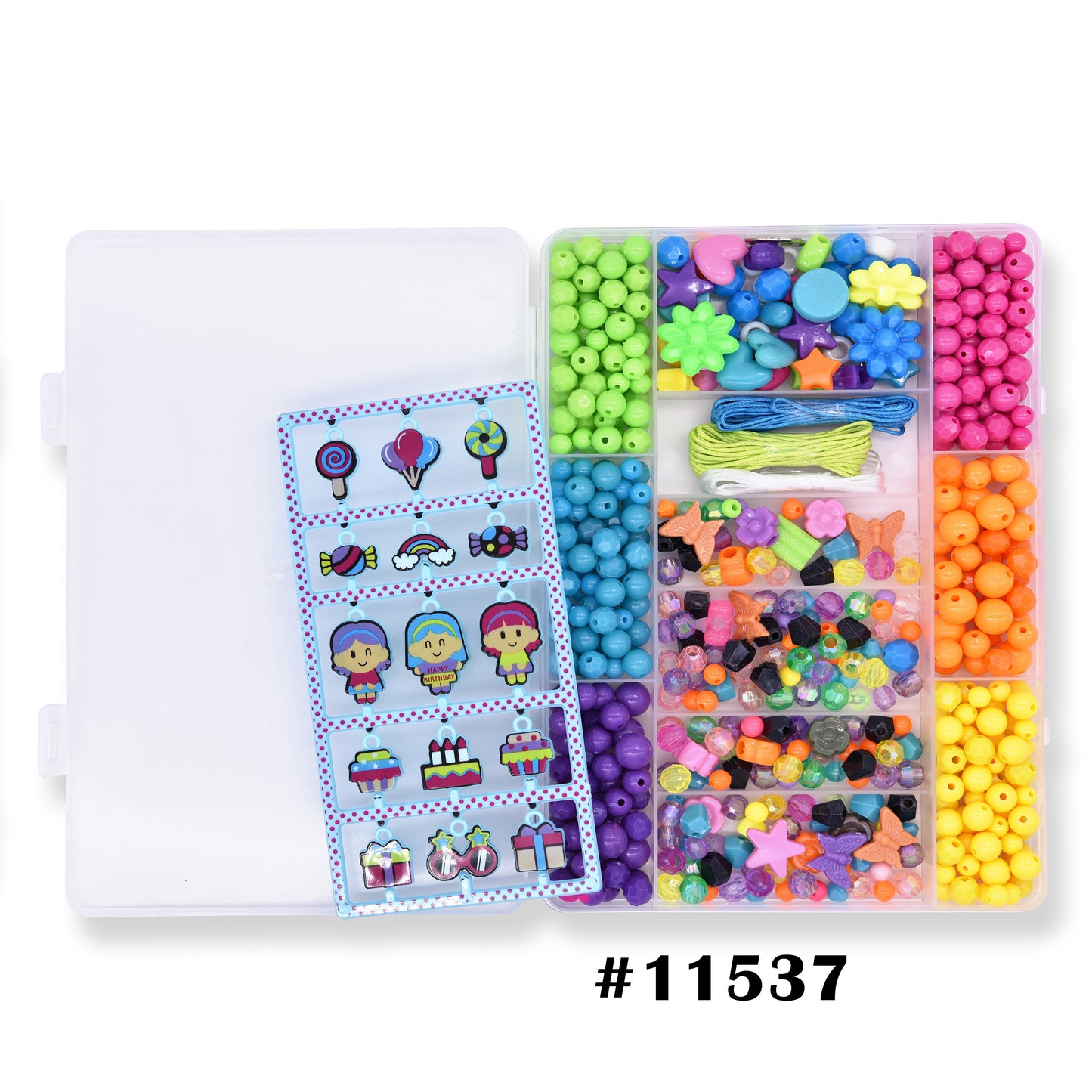 Colourful Beads & Charms #11537,38,39