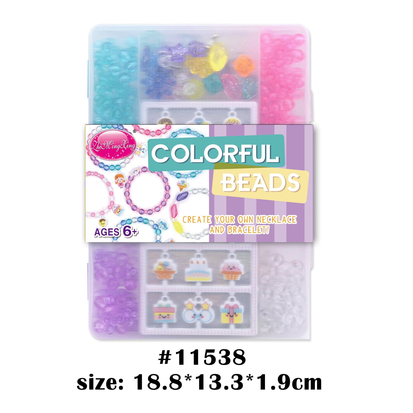 Colourful Beads & Charms #11537,38,39