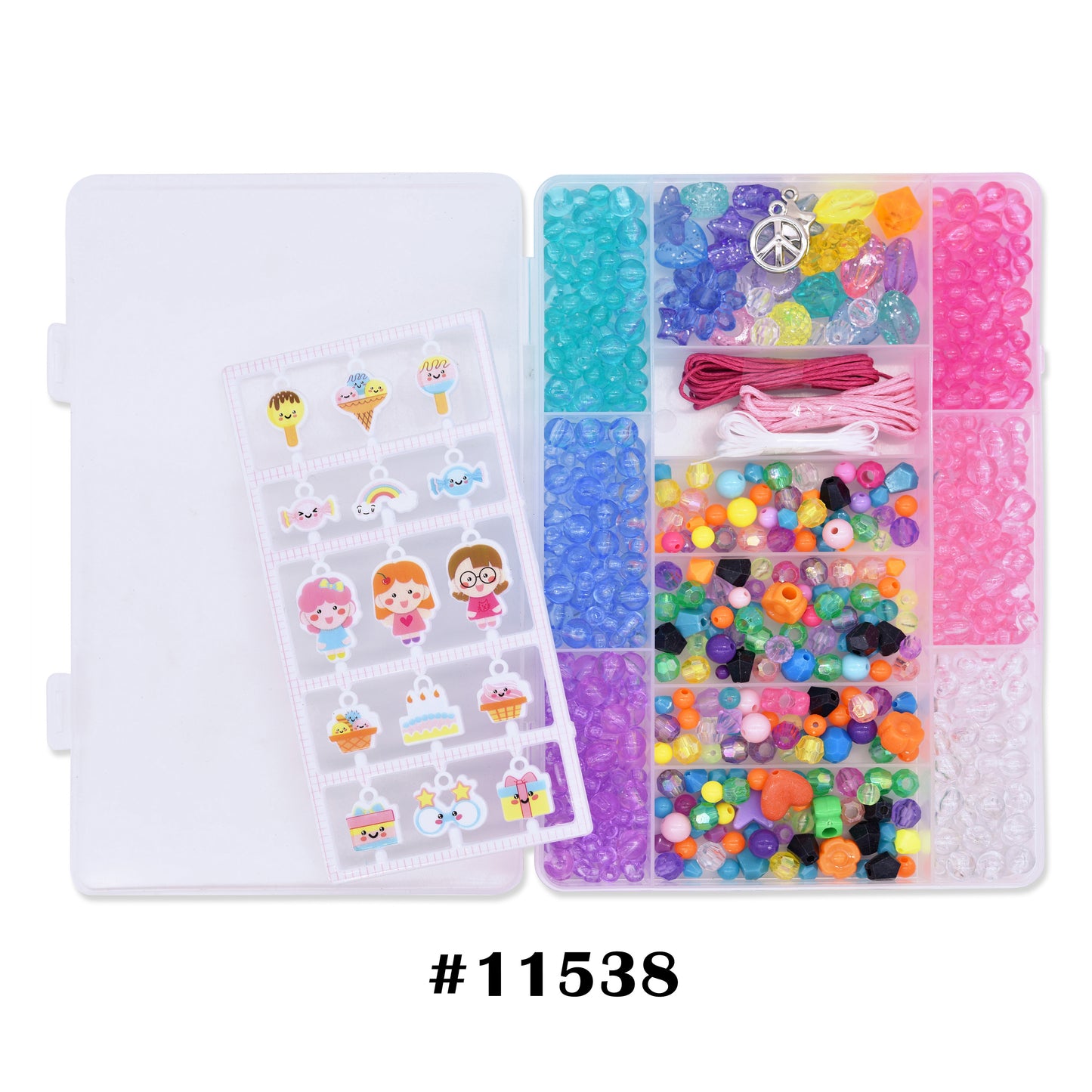 Colourful Beads & Charms #11537,38,39