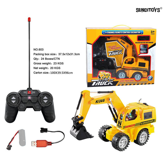 603 40MHz 5 Channels R/C Wheel Excavator