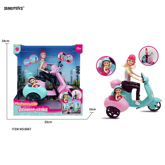 #6067, 11.5" Double Motorcycle Doll