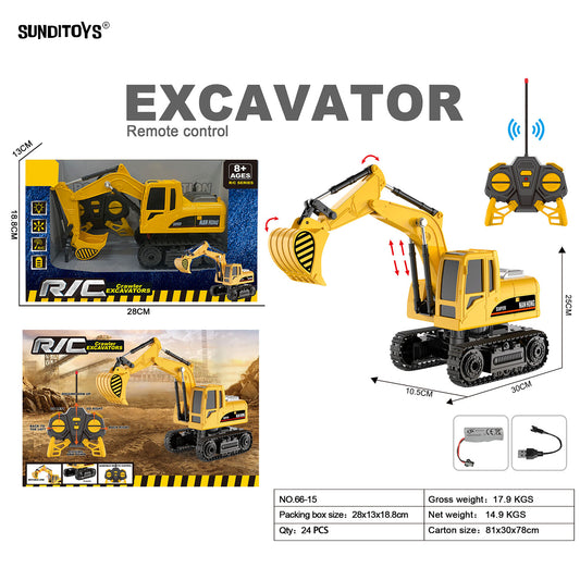 66-15 40MHz 5 Channels R/C Crawler Excavators