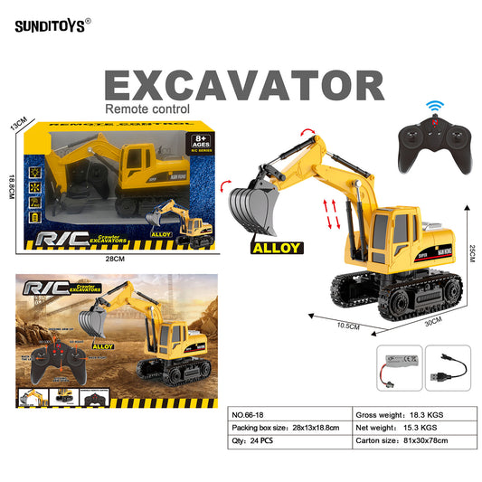 66-18 2.4GHz Alloy 5 Channels R/C Crawler Excavators