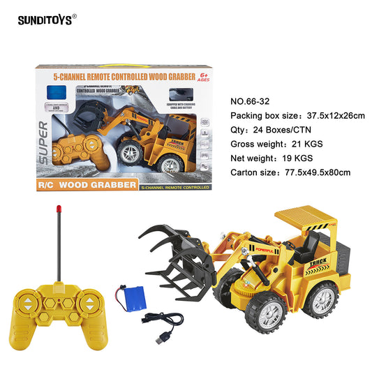 66-32 40MHz R/C Crawler Engineering Vehicle-rab Wooden Cart