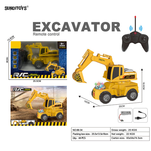 66-34 40MHz 5 Channels R/C Multi Functional Excavator