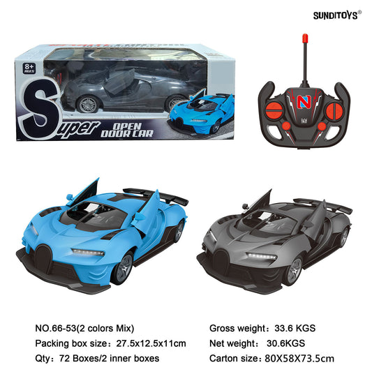 66-53 5 Channels 40MHz 1:18 R/C Car Opening Door