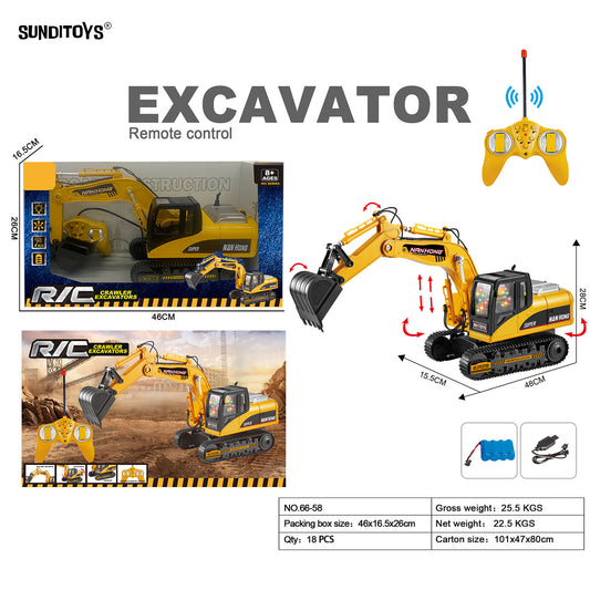 66-58 40MHz 12 Channels R/C Crawler Excavators