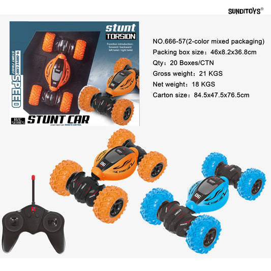 666-57 40MHz Four Wheel R/C Stunt Twist Car