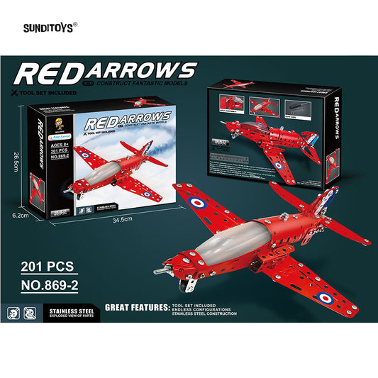 #869-2 Metal Building Blocks For Assembling Aircraft-201PCS