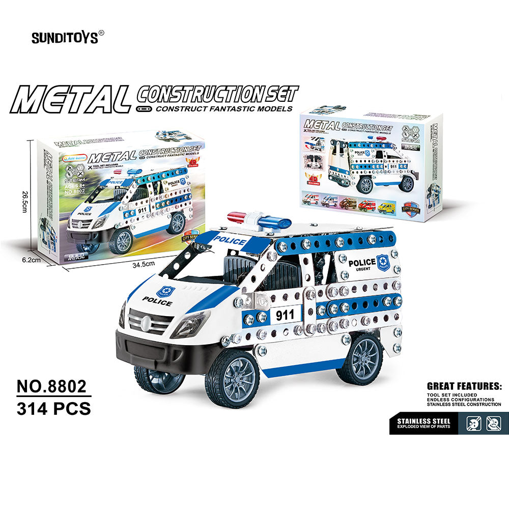 #8801, #8802, #8803&#8804 Metal Block Ambulance-314PCS
