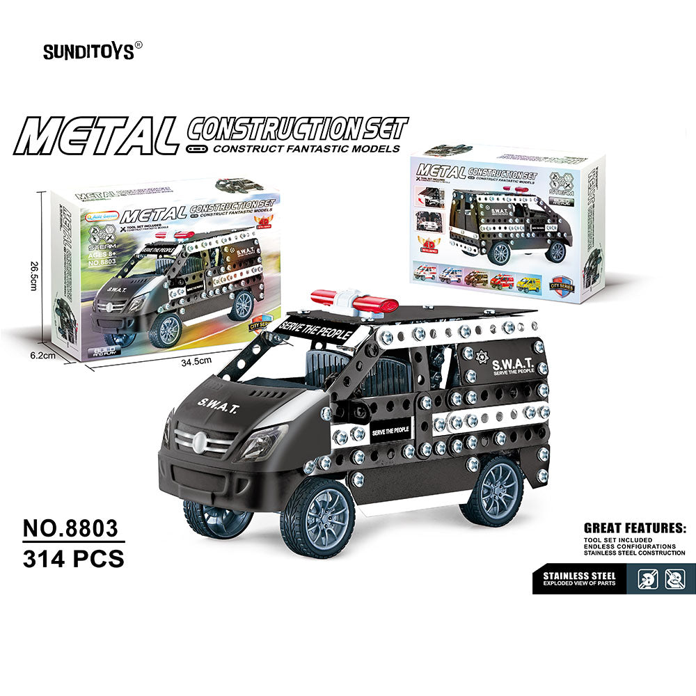#8801, #8802, #8803&#8804 Metal Block Ambulance-314PCS