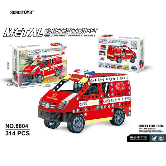 #8801, #8802, #8803&#8804 Metal Block Ambulance-314PCS