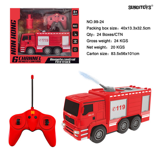 99-24 40MHz 6 Channels R/C Multi Functional Fire Engine