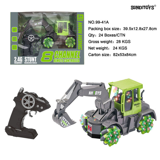 99-41A 2.4GHz 8 Channels R/C Stunt Excavator
