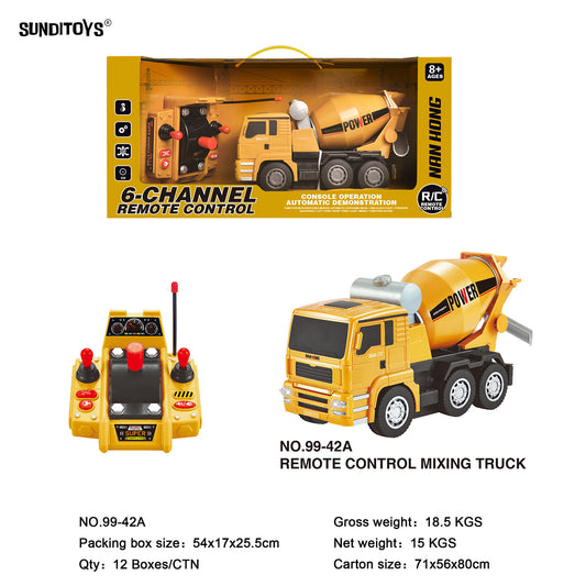 99-42A 40MHz 6 Channels R/C Multi Function Mixer Truck