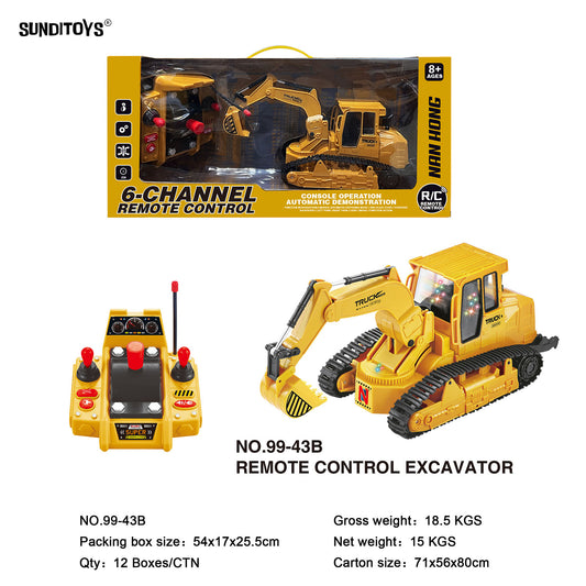 99-43B 40MHz 6 Channels R/C Engineering Vehicle Excavator