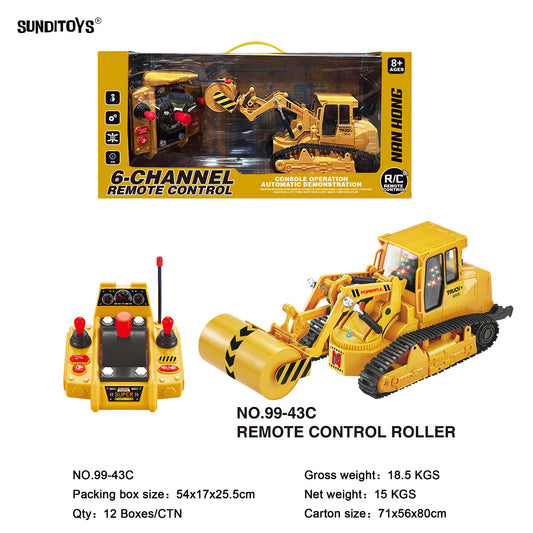 99-43C 40MHz 6 Channels R/C Construction Vehicle Roller