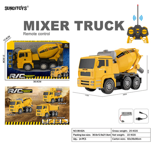 99-62A 40MHz 6 Channels R/C Mixer Truck