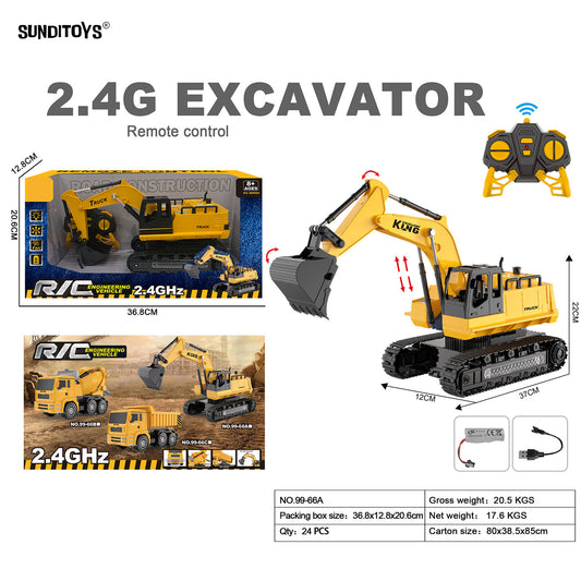 99-66A 2.4GHz R/C Crawler Excavator