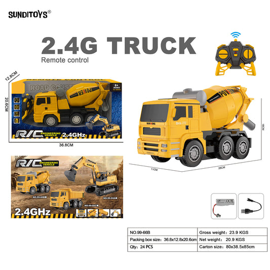 99-66B 2.4GHz R/C Mixer Truck