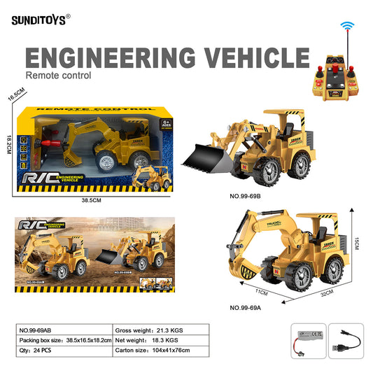 99-69AB 40MHz 8 Channels R/C Excavators