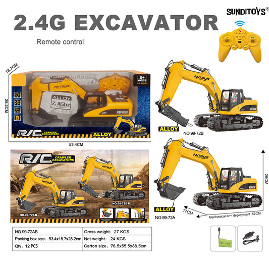 99-72AB 2.4GHz Alloy R/C Excavators