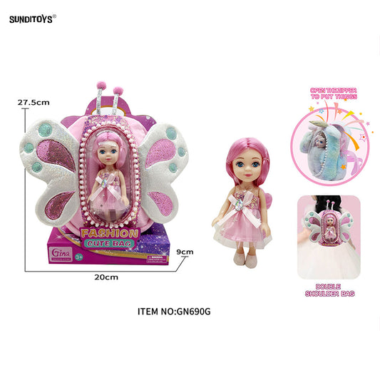 #GN690G, 6" Wings Baby Bag Girl