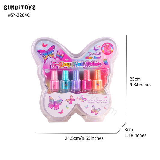 Kids Nail Polish 5 Colors #2204A,B,C