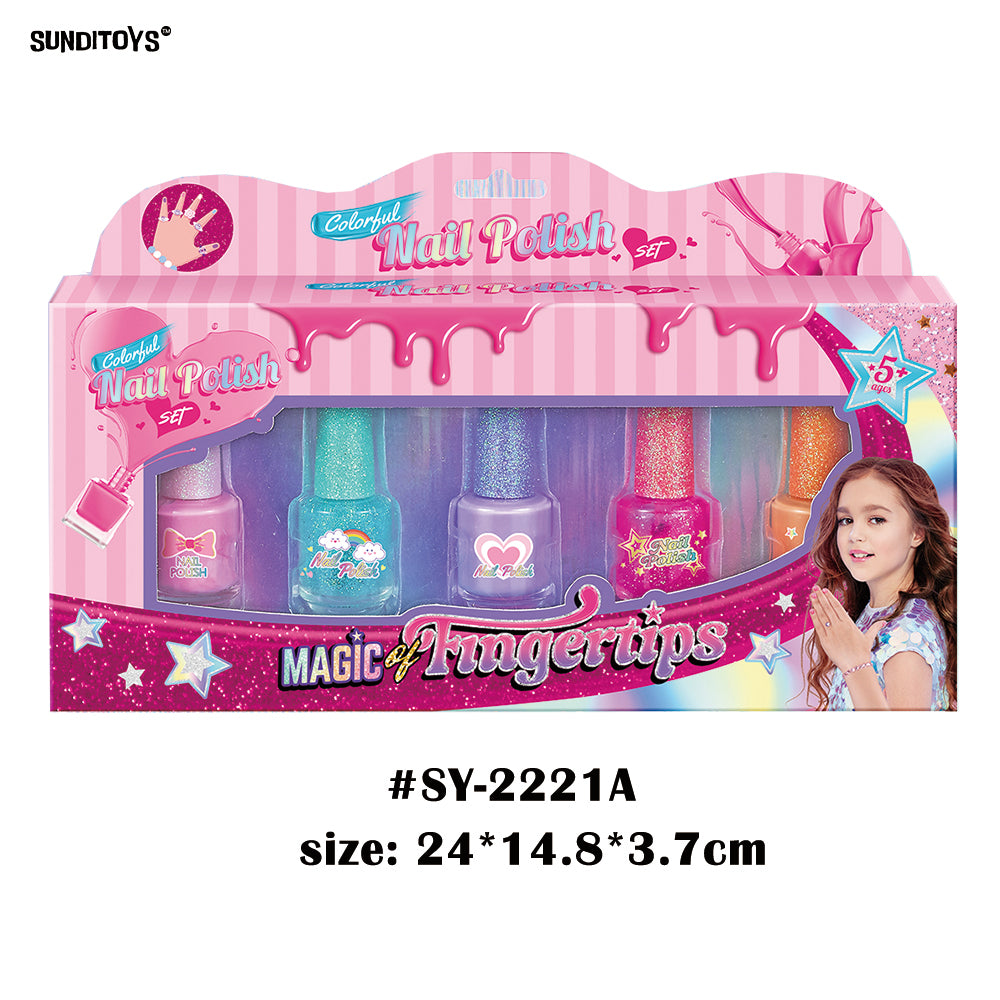 Princess Magic Kids Nail Polish #SY-2221A,B,C,D,E