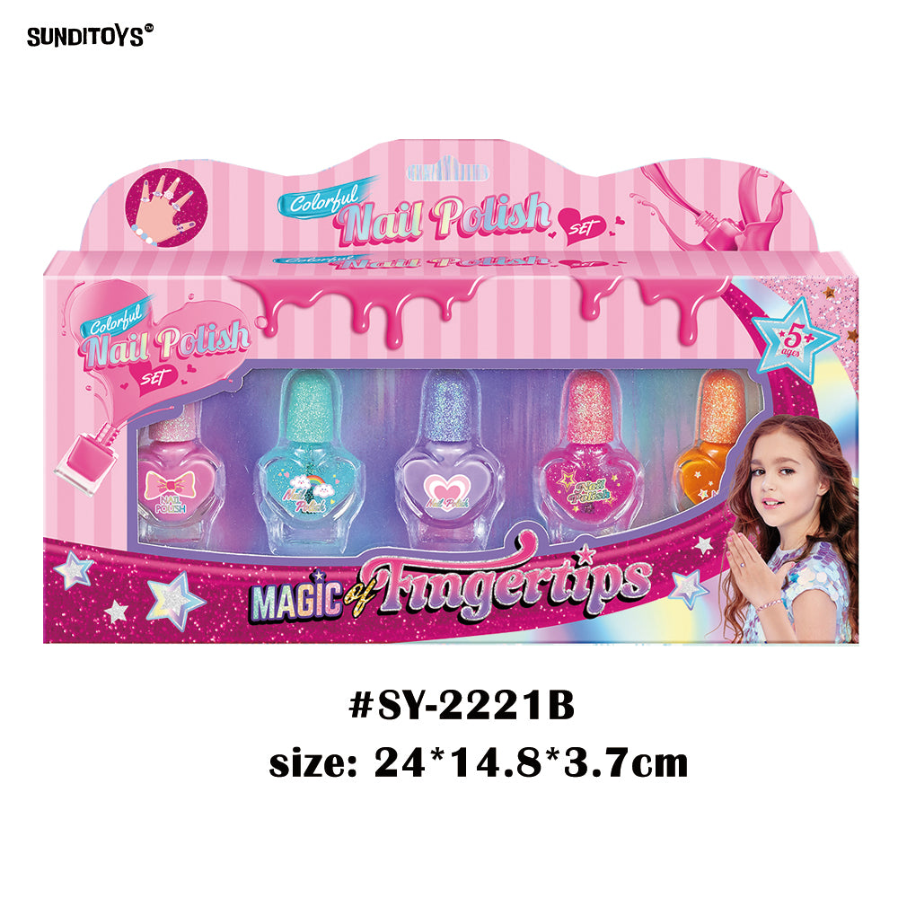 Princess Magic Kids Nail Polish #SY-2221A,B,C,D,E