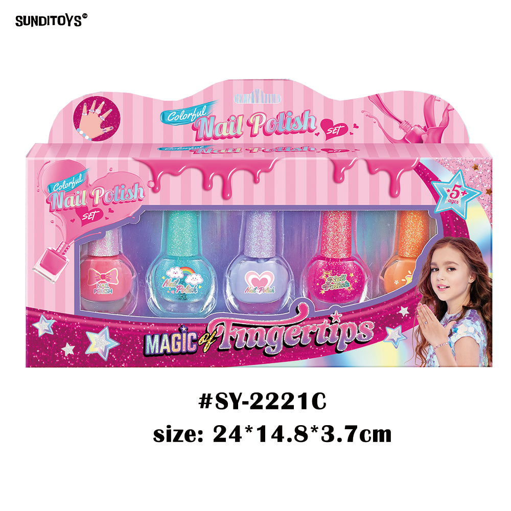 Princess Magic Kids Nail Polish #SY-2221A,B,C,D,E