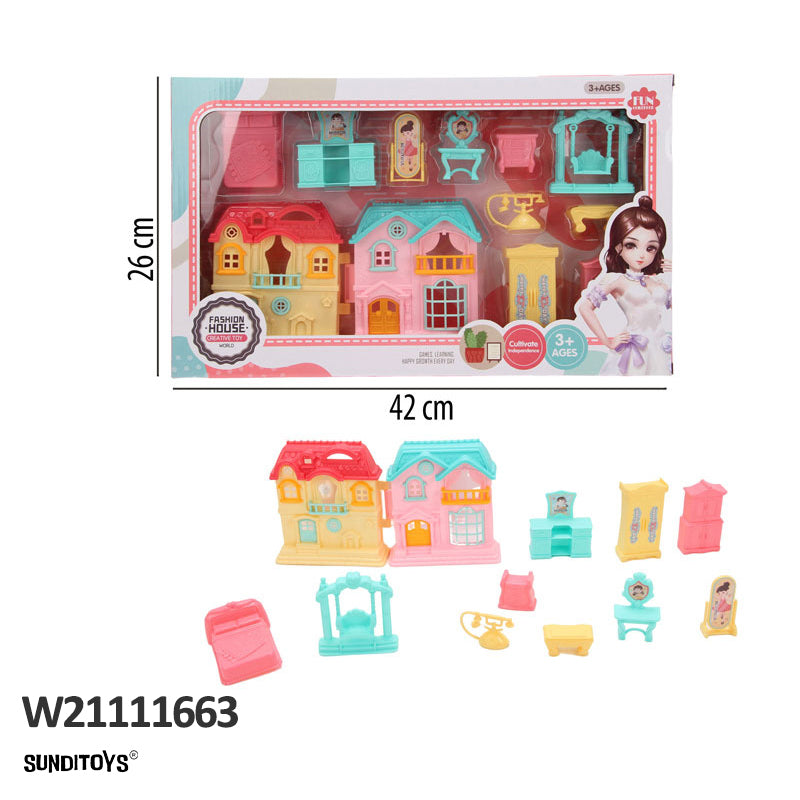 W21111663 Dollhouse With Accessories