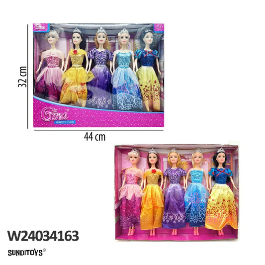 W24034163 Dolls 5 Pieces