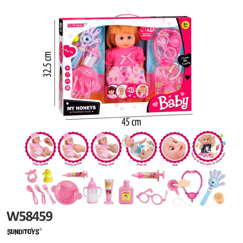 W58459 Doll With Sound And Accessories