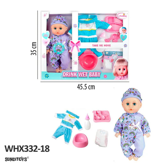 WHX332-18 Dolls With Sound And Accessories