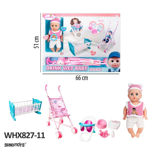 WHX827-11 Doll With Sound And Accessories